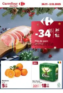 Ziar promoțional Carrefour, valabil de la 2025-11-26 până la 2025-12-02.