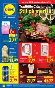 Ziar promoțional Lidl, valabil de la 2025-12-15 până la 2025-12-21.