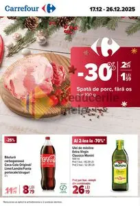 Ziar promoțional Carrefour, valabil de la 2025-12-17 până la 2025-12-26.