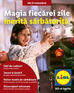 Ziar promoțional Lidl, valabil de la 2025-10-31 până la 2025-12-31.