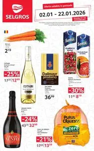 Ziar promoțional Selgros, valabil de la 2026-01-02 până la 2026-01-22.