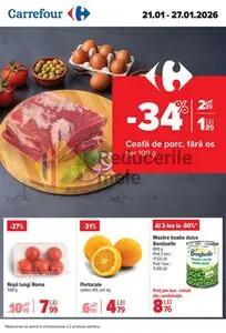 Ziar promoțional Carrefour, valabil de la 2026-01-22 până la 2026-01-28.
