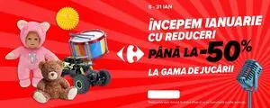 Ziar promoțional Carrefour, valabil de la 2026-01-08 până la 2026-01-31.