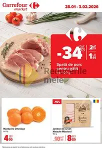 Ziar promoțional Carrefour, valabil de la 2026-01-28 până la 2026-02-03.