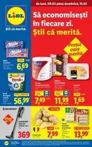 Ziar promoțional Lidl, valabil de la 2026-02-09 până la 2026-02-15.