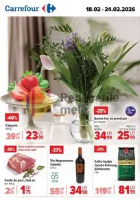 Ziar promoțional Carrefour, valabil de la 2026-02-18 până la 2026-02-24.