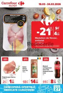 Ziar promoțional Carrefour, valabil de la 2026-03-18 până la 2026-03-24.