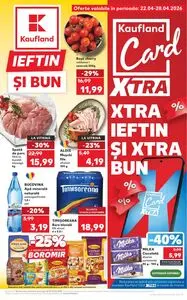 Ziar promoțional Kaufland, valabil de la 2026-04-22 până la 2026-04-28.