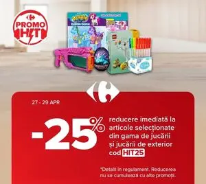 Ziar promoțional Carrefour, valabil de la 2026-04-27 până la 2026-04-29.