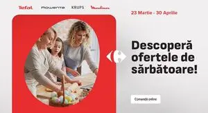 Ziar promoțional Carrefour, valabil de la 2026-03-23 până la 2026-04-30.