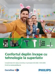 Ziar promoțional Carrefour, valabil de la 2026-03-25 până la 2026-05-05.