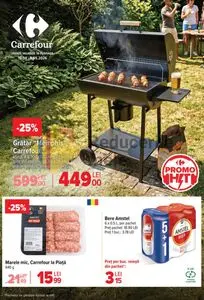 Ziar promoțional Carrefour, valabil de la 2026-04-15 până la 2026-05-05.
