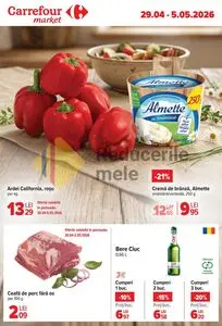 Ziar promoțional Carrefour, valabil de la 2026-04-29 până la 2026-05-05.