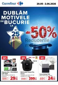 Ziar promoțional Carrefour, valabil de la 2026-05-20 până la 2026-06-02.