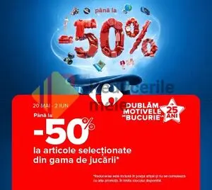 Ziar promoțional Carrefour, valabil de la 2026-05-20 până la 2026-06-02.