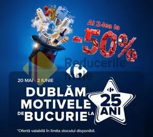Ziar promoțional Carrefour, valabil de la 2026-05-20 până la 2026-06-02.