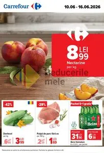 Ziar promoțional Carrefour, valabil de la 2026-06-10 până la 2026-06-16.