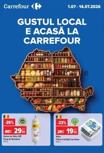 Ziar promoțional Carrefour, valabil de la 2026-07-01 până la 2026-07-14.
