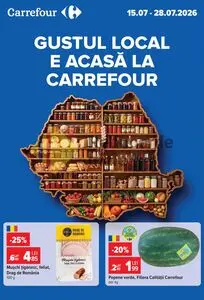 Ziar promoțional Carrefour, valabil de la 2026-07-15 până la 2026-07-28.