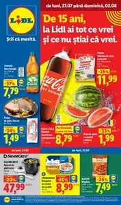 Ziar promoțional Lidl, valabil de la 2026-07-27 până la 2026-08-02.