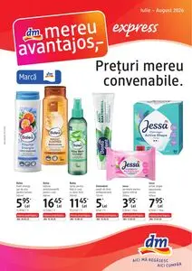 Ziar promoțional dm, valabil de la 2026-07-09 până la 2026-08-04.