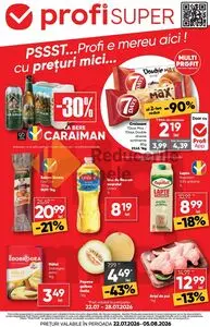 Ziar promoțional Profi, valabil de la 2026-07-22 până la 2026-08-05.