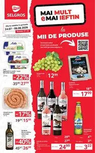 Ziar promoțional Selgros, valabil de la 2026-07-24 până la 2026-08-06.