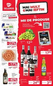 Ziar promoțional Selgros, valabil de la 2026-07-24 până la 2026-08-06.