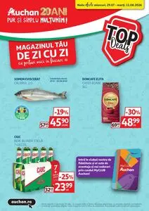 Ziar promoțional Auchan, valabil de la 2026-07-29 până la 2026-08-11.