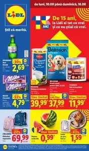Ziar promoțional Lidl, valabil de la 2026-08-10 până la 2026-08-16.