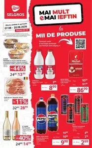 Ziar promoțional Selgros, valabil de la 2026-08-07 până la 2026-08-20.