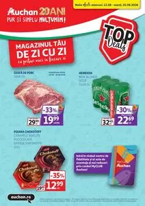 Ziar promoțional Auchan, valabil de la 2026-08-12 până la 2026-08-25.