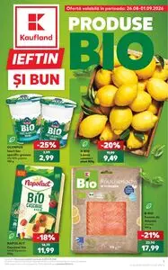 Ziar promoțional Kaufland, valabil de la 2026-08-26 până la 2026-09-01.