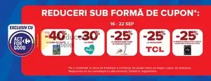 Ziar promoțional Carrefour, valabil de la 2026-09-16 până la 2026-09-22.