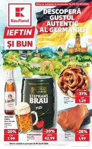 Ziar promoțional Kaufland, valabil de la 2026-09-16 până la 2026-09-22.