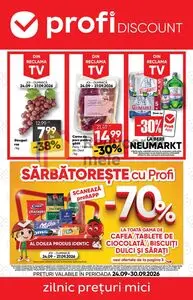 Ziar promoțional Profi, valabil de la 2026-09-24 până la 2026-09-30.